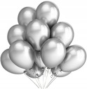 Металлические серебряные воздушные шары, 20 штук, день рождения, свадьба