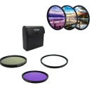 3 в 1 CAMLIGHT 62 мм UV CPL FLD FILTER SET ETULE