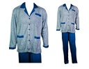 Мужская хлопковая больничная пижама, на молнии, XL/XXL