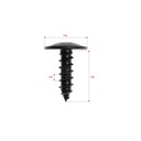 PERNO TORNILLO TORX DE PARAGOLPES CUBREPASOS VW AUDI 50 PIEZAS JUEGO 