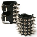 БРАСЛЕТ ИЗ ПЭТ-КОЖИ с шипами, ШИПАМИ