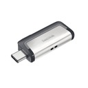 SanDisk pendrive 256GB USB 3.0 / USB-C Ultra Dual Drive 150 MB/s Materiał metal tworzywo sztuczne
