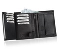 Мужской кожаный кошелек BETLEWSKI для RFID-карточек-монет, большой, натуральная кожа