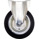 ФИКСИРОВАННОЕ КОЛЕСО МЕТАЛЛ/РЕЗИНА 200 мм КОЛЕСО ТЕЛЕЖКИ ZABI 63