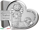 СЕРЕБРЯНАЯ КАРТИНА КРЕЩЕНИЕ АНГЕЛА + БЕСПЛАТНАЯ ГРАВИРОВКА