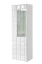CUBO KUV71 ВИТРИНА, МДФ БЕЛЫЙ ГЛЯНЦЕВЫЙ
