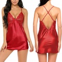 СЕКСУАЛЬНЫЙ КРУЖЕВНОЙ АТЛАСНЫЙ НОЧНОЙ КОМПЛЕКТ