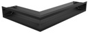 ~ Люфтовая каминная решетка CORNER BLACK 40x60x9 правая