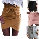 ЮБКА ИЗ ЗАМШИ, ИГРАЮЩАЯ, С РЕБЛИКОЙ XXL-44