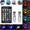 LUCES DIODO LUMINOSO LED RGBW T10 W5W POSTOJOWE INTERIOR + CONTROL REMOTO 