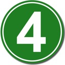 НАКЛЕЙКА ЕВРО 4 ADR стандарт ЧИСТОТА ВЫХЛОПА 16 см