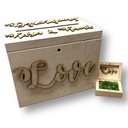 НАБОР КОНВЕРТОВ И ОБРУЧАЛЬНЫХ КОЛЬЦ В БОХО МХЕ