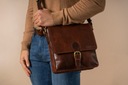 BETLEWSKI kožená taška pánska poštárka rameno Šírka (dlhá strana) 25 cm