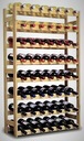 Книжный шкаф - деревянная винная полка на 56 бутылок Андорры
