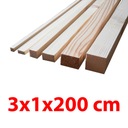 Брус строганный 3х1х200 см - ЕЛЬ