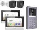 IP-ВИДЕОДОМОН HIKVISION 7 ДЮЙМОВ + КАМЕРЫ FullHD IR30