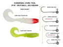 SAVAGE GEAR ГУМА CANNIBAL CURL TAIL _ 12,5 см