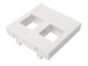 Модуль MEDIABOX 45x45 адаптер 2xKEYSTONE белый