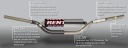 RENTHAL РУЛЬ 1,1/8 ДЮЙМА (28,6MM) MX TWINWALL 999 HANDLEBAR BLUE MCGRA  фото 11