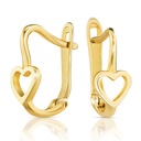 ZŁOTE KOLCZYKI SERCE ZŁOTO 585 14K 2371-3