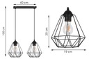 ПОТОЛОЧНЫЙ ПОДВЕСНОЙ СВЕТИЛЬНИК DIAMOND LOFT EDISON РЕТРО