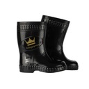 ВЕЛЛИНГОВЫЕ БОТИНКИ ПОЖАЛУЙСТА, ДЕТСКИЕ ЧЕРНЫЕ РЕЗИНОВЫЕ БОТИНКИ 21/22