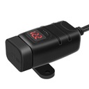 DISPOSITIVO DE CARGA MOTOCICLETA VOLTÍMETRO 2XUSB QC 3.0 