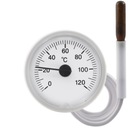 ТЕРМОМЕТР для котла с капилляром 0-120 C МАЛЫЙ 38 мм