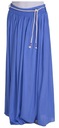 Длинная юбка василькового цвета
