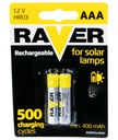 2x Ni-MH LR03 AAA 400 мАч RAVER SOLAR аккумулятор