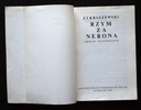 RZYM za Nerona - J. I. Kraszewski - 1987 Nośnik książka papierowa