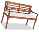 == ДЕРЕВЯННАЯ САДОВАЯ СКАМЬЯ СО СПИНКОЙ == КОРИЧНЕВЫЙ