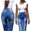 #G5117 JEANS RURKI KOBIECE DOPASOWANE UNIKATOWE M