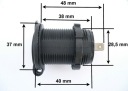 ЗАРЯДНИЙ ПРИСТРІЙ USB 5V 3,1A ГНІЗДО ГЕРМЕТИЧНЕ 12V 24V  (7195196004) фото min 6