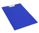 Обложка для доски с скрепкой, папка А4 синяя закрытая.