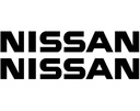 Наклейки для погрузчиков с надписью NISSAN 20 см