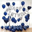 Granatowe balony Najnowszy trend Urodziny ślub