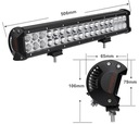 ПАНЕЛЬ ФАРА LED (СВЕТОДИОД ) 126W ПРОЖЕКТОР ПРОТИВОТУМАНКА OFF ROAD изображение 2