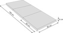 Skladací matrac - 195x80x8 cm Posteľ pre hostí Model Ben R2