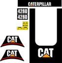 НАКЛЕЙКИ НА ЭКСКАВАТОР-ПОГРУЗЧИК CAT 428D CATERPILLAR