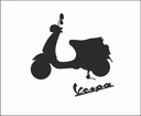 Наклейка на скутер Vespa