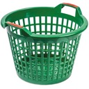 KOSZ AŻUROWY OGRODNICZY ZIELONY 35l