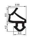 VEKA SEAL GASKET S-1127 10м + S-1126 10м цвет КОРИЧНЕВЫЙ