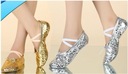 Обувь для балета и танцев Кожаная балетная обувь размер 34 GOLD Pattern