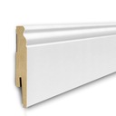 Плинтус МДФ 8 БЕЛЫЙ, рифленый плинтус