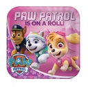Бумажные тарелки Paw Patrol - 23х23см - 8 штук