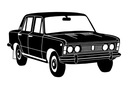 Наклейка FIAT 125p 126p хобби олдтаймер, юнгтаймер