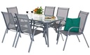 КОМПЛЕКТ САДОВОЙ МЕБЕЛИ ДЛЯ ТЕРРАСЫ, СТОЛ + 6 СТУЛЬЕВ