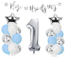 Воздушные шары с конфетти на первый день рождения годовалого ХЭЛ