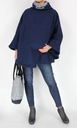 НОВОЕ #ТЕПЛОЕ СПОРТИВНОЕ ПОНЧО супер M/L/XL темно-синего цвета